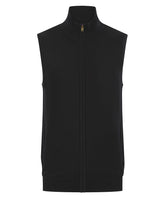 Sleeveless zip-through jumper
